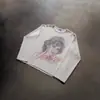 Camiseta Unisex con Estampado de Cuello Redondo Moda Gótica Harajuku Tendencia Callejera 2026 Ropa Transfronteriza Europea y Americana
