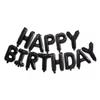 Paquete de globos de feliz cumpleaños Colgando letras de feliz cumpleaños Guardería Diseño de fiesta de cumpleaños para bebé