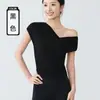 Top sin mangas de diseño de alta gama para chica atractiva con escote en V cruzado, almohadillas en el pecho, hombros descubiertos, prenda exterior sexy, ropa de yoga de deseo puro para mujer