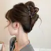 Presilha de Cabelo Triângulo Geométrico Exquisita e Única para Mulheres, Presilha de Cabelo Pequena Meia Pinça para a Parte de Trás da Cabeça, Pinça de Garra Média Personalizada