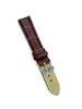 Fábrica en stock al por mayor para hombre y mujer correa de cuero con patrón de bambú mate correa de reloj de imitación de cuero con patrón de cocodrilo 12-22 mm