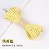 Cuerda de algodón hilado en núcleo engrosada de 4 mm, cuerda de tejido hecha a mano DIY de poliéster-algodón, material para tapices, colgantes de bolso y cordones para colgar