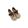 Zapatos Planos Estampado Leopardo Francés para Mujer Primavera y Otoño Retro Punta Redonda Estilo Pequeño Chanel Mary Janes Mocasines de Suela Suave Zapatos Planos que Aumentan la Altura Interior
