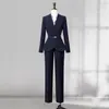 Traje Profesional, Femenino, Cintura Delgada, Ropa de Trabajo para Recepción de Hotel, Departamento de Ventas, Ropa de Trabajo para Joyería, Otoño e Invierno