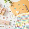 166 adesivos com tema de macaron são adequados para planners, scrapbooks, cadernos, envelopes e embrulhos de presente