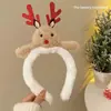 Diadema Navideña de Peluche Colorida con Forma de Caramelo y Estrella para Niños, Pasador Navideño Lindo de Muñeco de Nieve, Accesorios para Disfraz de Niñas