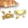 Acessórios para Joias DIY de Aço Inoxidável Pingentes de Vida Marinha Dourados Concha Estrela do Mar Pingente de Colar Pulseira Pingente