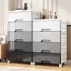 37 Armário Amplo com Gavetas Plástico para Armazenamento de Brinquedos Infantil Mesa de Cabeceira Popular no Exterior Atacado de Comércio Exterior