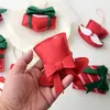 Decorações de Natal Transfronteiriças, Pacotes de Presentes de Natal, Decorações de Chapéu de Natal, Enfeites para Árvore de Natal, Montagem de Cenário