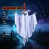 Nuevo producto transfronterizo de Halloween: pequeño fantasma con capucha y manos, decoración espeluznante para el jardín, fantasma colgante con cara fantasmal, perfecto para una fiesta de fantasmas