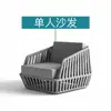 Sofá de Ratán Nórdico para Exteriores, Sofá de Ratán para Patio Exterior, Balcón de Villa, Terraza, Combinación de Mesa de Café y Sofá de Ratán, Impermeable y Protección Solar