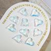 Broca de cristal de queijo Haiyan de alta qualidade, cor transparente, fundo pontiagudo, broca de unha heterossexual, rede de celebridades, nova decoração de unha, broca flash K9