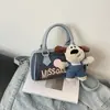Bolso Boston de Dibujos Animados de Cachorro Transfronterizo, Gran Capacidad, Bolso de Mano de Moda y Versátil para el Trabajo, Bolso Cruzado Lindo y Moderno de Nicho