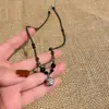 Nuevo Collar de Cuentas con Danza del León de Tendencia Nacional Estilo Chino para Mujer, Cadena Versátil Retro para Clavícula con un Diseño Único, Cadena de Suéter Estilo Étnico