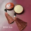 Sándalo Rojo Espejo Pequeño Portátil Ciervo Hembra Relieve Espejo de Maquillaje Mini Portátil Bolsa Espejo Redondo Boda Espejo Rojo