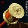 Rueda de Oración de Xizang Accionada Manualmente, Rueda de Oración Portátil de Xizang, Cilindro Giratorio Simple Pintado de Cobre, Decoración para el Hogar de Xizang