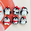 Mini Pingüino Negro Resina Accesorios Pingüino Gordo Pequeño Pasador para el Cabello Llavero para Teléfono Móvil Flor para Zapatos Accesorios Materiales y Accesorios