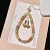 Lanyard para Teléfono de Raíz de Bodhi Natural con Colgante de Cuentas, Exquisito y de Alta Gama, Accesorio de Muñeca de Estilo Artístico y Sencillo para Hombres y Mujeres