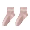Meias Femininas de Algodão Meia-Perna Outono/Inverno Anti-Pilling Antibacterianas Resistentes a Odores Absorventes de Suor 100% Algodão Respiráveis Cano Curto Sem Costura Meias Femininas