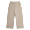 Calça Jeans Feminina de Algodão Tencel Wide Leg, Novo Estilo Primavera, Petite Caimento Solto, Calça Reta Emagrecedora