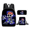 Mochila Friday Night Funkin Conjunto de Três Peças Mochila Friday Night Funk Mochila Estilo Coreano para Alunos do Ensino Fundamental