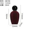 Botella de Perfume Recubierta de Terciopelo con Tapa de Aleación de Zinc, Botella Dispensadora de Vidrio en Stock, Botella Spray Pequeña Transparente al por Mayor de 50 ml con Tapa de Terciopelo