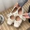 Zapatos Planos, Zapatos de Mujer con Lazo Estilo Francés, Zapatos Individuales Pequeños Rosas, Zapatos de Ballet, Zapatos de Escote Abierto Nuevo Estilo Primavera y Verano, Zapatos de Suela Suave