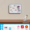 Quadro branco de mesa magnético para escrita quadro branco de ensino apagável quadro de planejamento magnético escritório portátil mini quadro de desenho