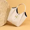 Comércio Exterior Mais Vendido Bolsa de Mão Tipo Balde em Couro Genuíno Bolsa de Ombro Versátil em Couro Macio de Alta Qualidade Bolsa Transversal de Grande Capacidade para o Dia a Dia para Mulheres