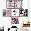Pegatinas de pared corazón de niña rosa rosa ins dormitorio pintura decorativa pegatinas de papel tapiz romántico sala de estar-Meisen lenguaje secreto
