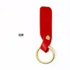 Llavero de piel sintética para hombre y mujer etiqueta de piel de doble cara placa de nombre llavero llavero colgante venta al por mayor logo personalizable