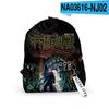 Bolsa Transfronteriza 3D Anime ZHOUSHUHUIZHAN Mochila Mochila Hombres y Mujeres Vida Moda Bolsa Escolar Acrílico