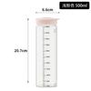 Recipiente hermético de vidrio de borosilicato de alta calidad, portátil, para condimentos, salsas y aderezos, transparente, con tapa de silicona.