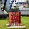 Bolsa de ombro única bolsa de franja bolsa estilo étnico bolsa transversal bolsa de souvenir de viagem bordada Leidezhu Yunnan tecido grosso zíper pequena