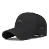 Nueva Gorra de Béisbol Transpirable para Exteriores con Estampado Caliente de Montaña y Etiqueta de Cuero para Hombre de Secado Rápido