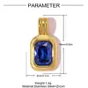 Pingente DIY Chave Coração de Diamante Retro Francês Aço Inoxidável Colar Geométrico de Flores Feminino Acessórios de Joias Aço Titânio