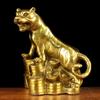 Latón Puro Zodiaco Tigre Cobre Tigre Adornos del Zodiaco Mascota Tigre Decoración Mascota para el Hogar Venta al por Mayor
