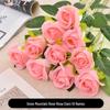 Simulação Rosa Dia dos Namorados Buquê de plástico Home Decoração Falsa Flor Sala de Estar Mesa de Jantar Flor Set Decoração Flor Seca
