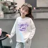 Camiseta de Manga Larga de Algodón Puro para Niñas Estilo Coreano Nueva Llegada Moda de Primavera y Otoño para Niños Pequeños y Mayores Niñas Ropa Interior Básica para Bebés