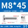 Parafuso em T de Aço Inoxidável 304 Parafuso para Ranhura de Molde Tipo T Parafuso de Placa de Pressão Tipo T M5M6M8M10M12