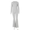 Comercio exterior Ropa de mujer europea y americana 2024 otoño nueva moda sesión de calle ajustado cremallera manga larga mono mujer comercio exterior mayoreo