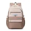 Nova Mochila Estilosa Estilo Coreano Ins Cores Frescas e Doces em Blocos para Alunos do Ensino Fundamental e Médio, Leve e de Grande Capacidade com Duas Alças
