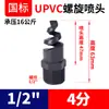 Bocal espiral Rongsheng PP para dessulfurização e remoção de poeira, bocal de pulverização industrial, bocal para lavagem de gases de escape, bocal PVDF resistente a ácidos e álcalis.