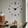 Reloj de Pared Estéreo 3D Reloj Divertido Reloj Creativo Decoración de Sala de Estar Dormitorio Reloj de Pegatina de Pared Reloj Espejo Simple Moda Normcore