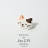 Bichinho de pelúcia de desenho animado gatinho broche grampo de cabelo fofo acessórios para jovens japoneses bolsa decorações versáteis