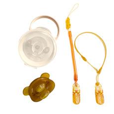 Nuevo chupete transfronterizo para bebé, de látex suave y silicona, cómodo, con cadena anticaída.