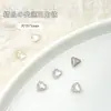 Accesorios para Uñas Rhinestones Transparentes de Forma Irregular con Base Plana Súper Brillantes Corazón Torcido Forma de Hacha Cuadrados Gruesos Rhinestones Blancos Rhinestones Apilados Decoraciones para Uñas