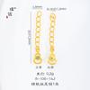 Color Contenido Plata S925 Chapado en Oro Oro Método Antiguo Oro Accesorios DIY Calabaza Moneda Fu Marca Cadena de Extensión Collar Accesorios Pulsera Mujer