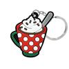 Llavero colgante de PVC navideño, regalo publicitario, bonita joyería, accesorios para muñecas, fábrica en stock