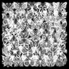 50 adesivos de borboleta oca branco transparente para journaling, colagem, materiais de decoração DIY, adesivos à prova d'água atacado